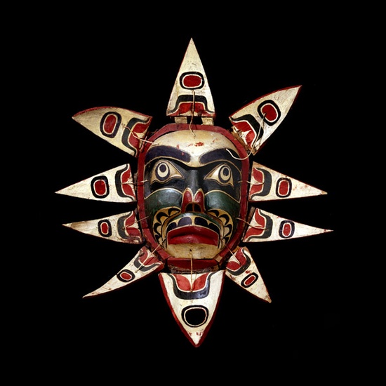 Charlie James, Kwakiutl Artist. Sun Mask