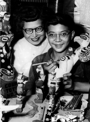 Dave Sr. with his mother, Ellen Neel