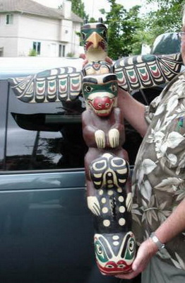 Ellen Neel, Kwakiutl Artist. Totem Pole