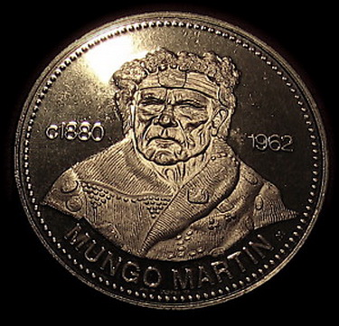 Chief Mungo Martin, Kwakiutl Artist. Coin