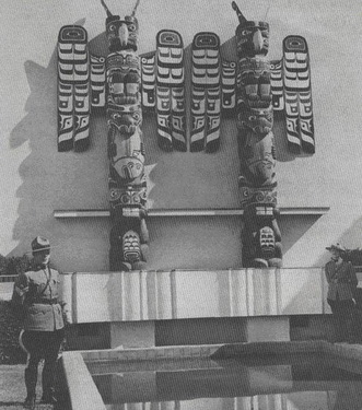 Chief Mungo Martin, Kwakiutl Artist. Totem Pole World Trade Center