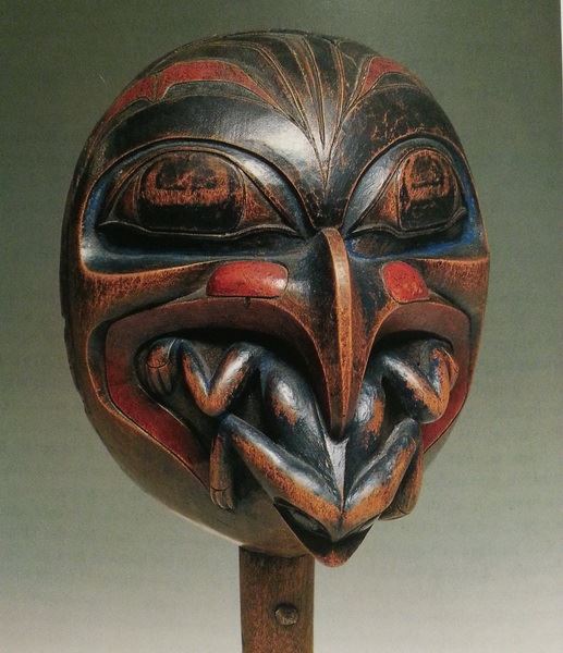 Northwest Coast Native Indian Art, Bear Eagle Rattle